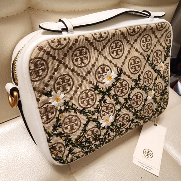 NWT ~🌻VERY RARE🌻Tory Burch T Monogram Jacquard Embroidered Crossbody & Wallets - Picture 6 of 16